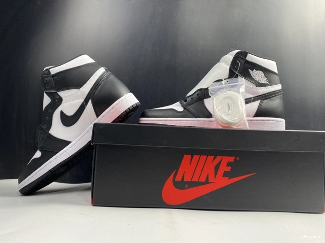 Cheap TBK 555088-010 Air Jordan White Black 1 Retro (2014) 0703